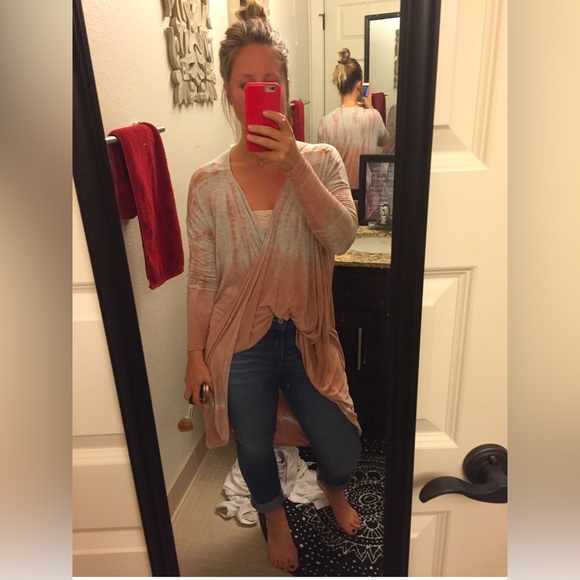 Swell Tops - SWELL PINK WRAP STYLE HI LOW SHIRT